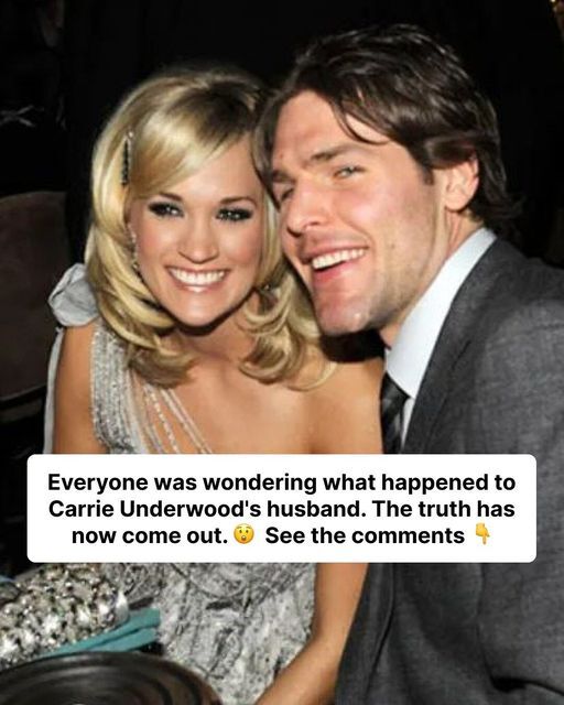 Everyone was wondering what happened to Carrie Underwood’s husband
