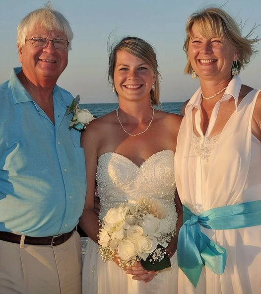 Here I Am with My Parents Moments Before I Ejected Them from My Wedding Upon Discovering the Truth