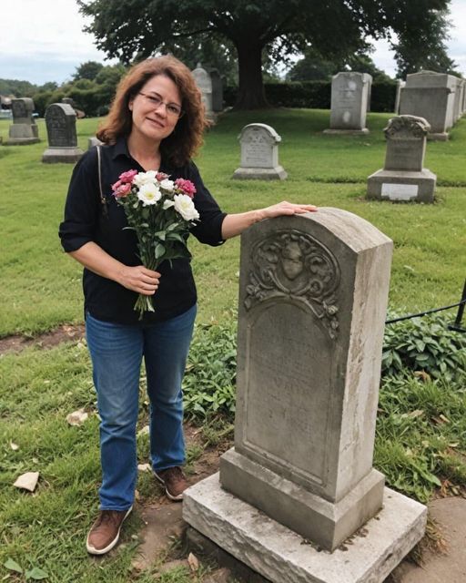 Woman meets a person online. Then Finds His Photo at a Cemetery Before His Arrival